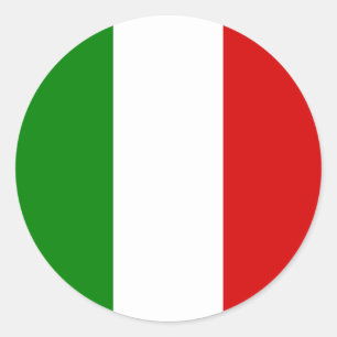 Sticker Rond Le drapeau italien