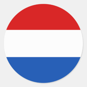 Sticker Rond Le drapeau néerlandais