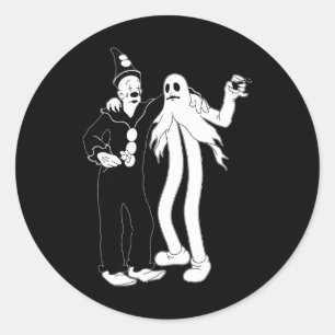 Sticker Rond Le fantôme clown