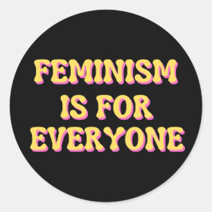 Sticker Rond Le féminisme est pour tous