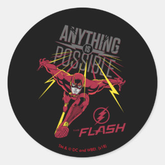 Sticker Rond Le Flash | "Tout est possible"