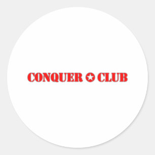 Sticker Rond Le fonctionnaire conquièrent le club