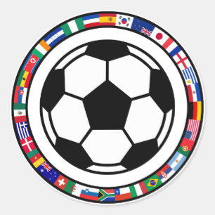 Sticker Rond Le football 2010