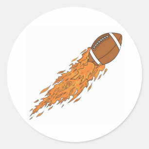 Sticker Rond Le football de vol