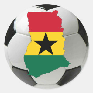 Sticker Rond Le football du football du Ghana