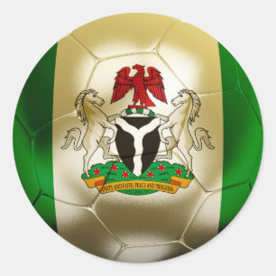 Sticker Rond Le football du Nigéria