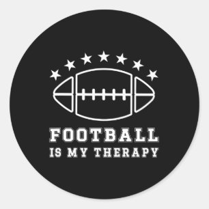 Sticker Rond Le Football Est Ma Thérapie Le Football Américain