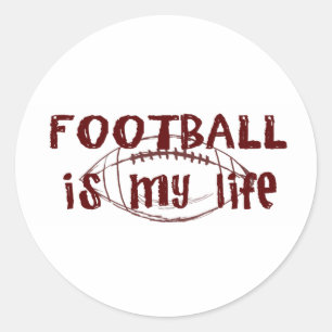 Sticker Rond Le football est ma vie