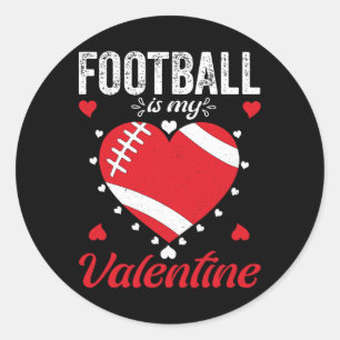 Sticker Rond Le Football Est Mon Coeur Valentin Ba
