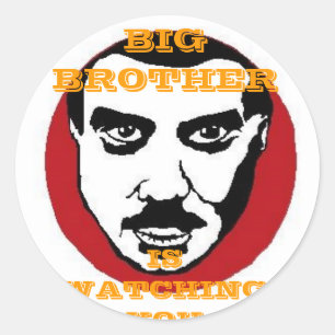 STICKER ROND LE FRÈRE VOUS OBSERVE