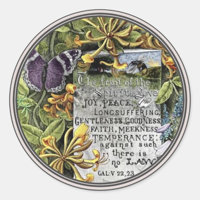 Sticker Rond Le Fruit de l'Esprit  (Devant)