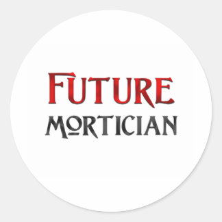 Sticker Rond Le futur morticien
