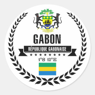 Sticker Rond Le Gabon