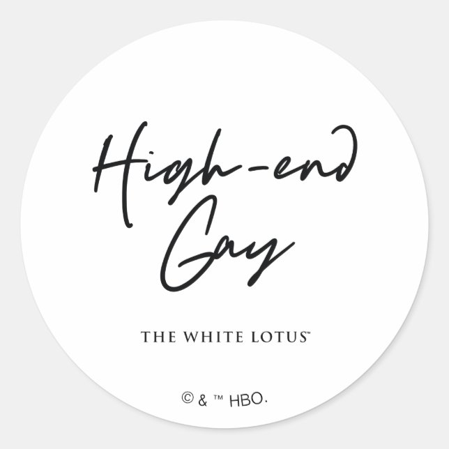 Sticker Rond Le Gay Haut De Gamme - Le Lotus Blanc (Devant)