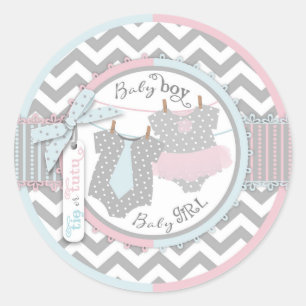 Sticker Rond Le genre de Chevron de tutu de cravate indiquent