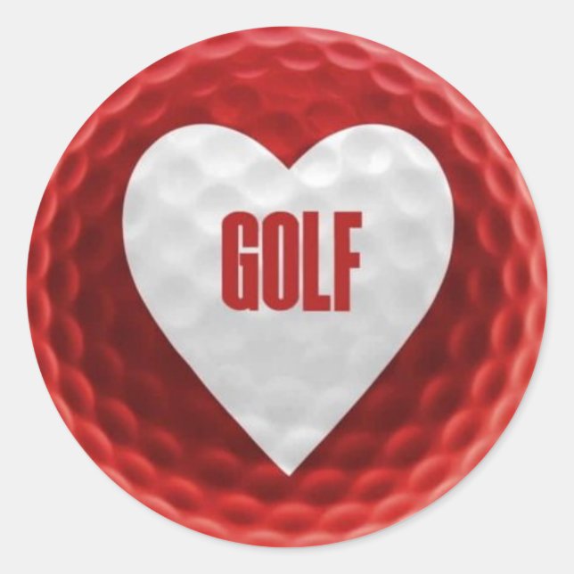Sticker Rond Le golf fait le tour du monde (Devant)