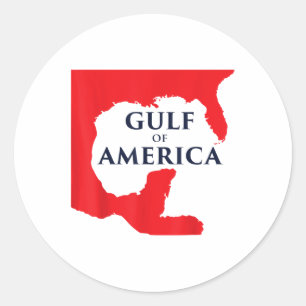Sticker Rond Le Golfe des États-Unis Patriotique