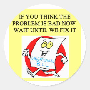 Sticker Rond le gouvernement de la politique du congrès suce