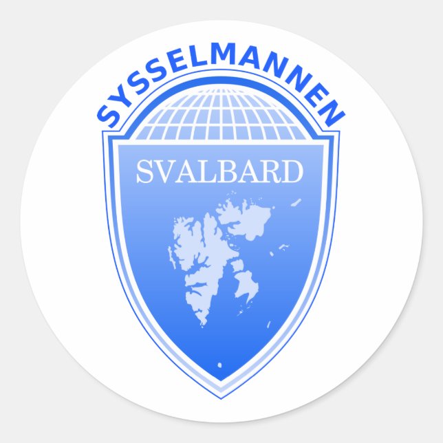 Sticker Rond le Gouverneur Svalbard, Norvège (Devant)