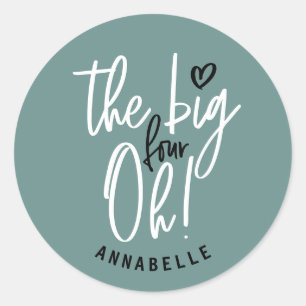 Sticker Rond Le grand quatre oh ! 40e anniversaire fête de fave