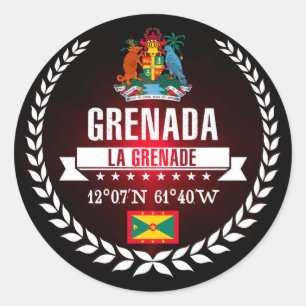 Sticker Rond Le Grenada