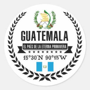 Sticker Rond Le Guatemala