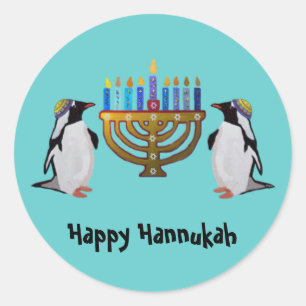 Sticker Rond Le Hannukah gelé choisi
