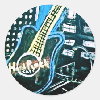 STICKER ROND LE HARD ROCK