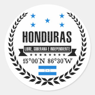 Sticker Rond Le Honduras
