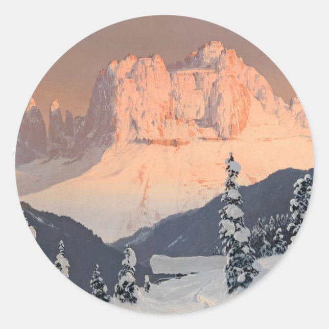 Sticker Rond Le Jardin Rose de Saint Cyprian (Devant)