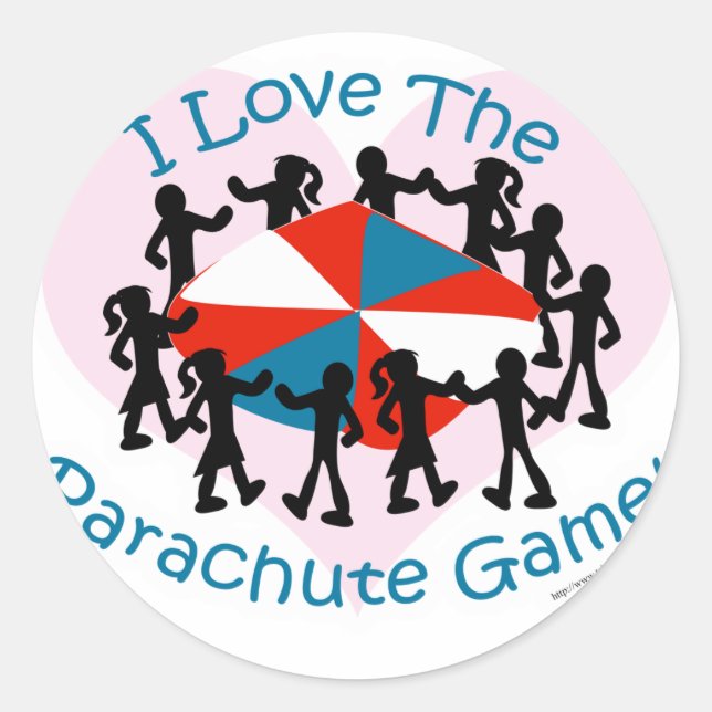Sticker Rond Le Jeu De Parachute (Devant)