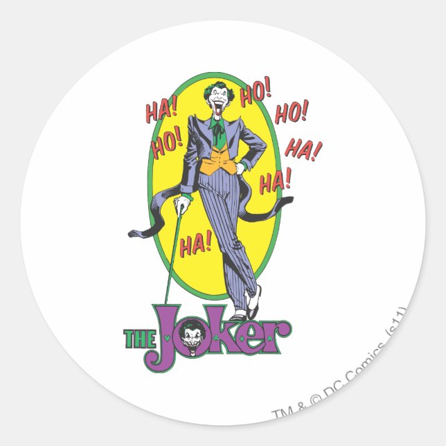 Sticker Rond Le Joker Cackles 2 (Devant)