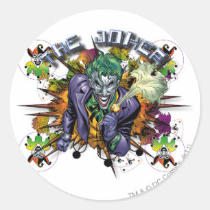 Sticker Rond Le Joker - Explosion