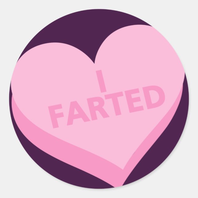 Sticker Rond Le jour d'Anti-Valentine (Devant)