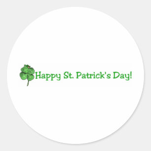 Sticker Rond Le jour de St Patrick - vont les Irlandais !