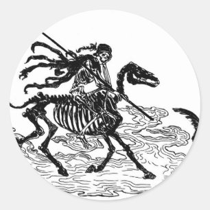 Sticker Rond "Le Jour des Morts" vers 1901