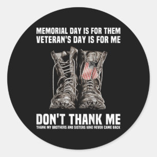 Sticker Rond Le Jour Du Mémorial Est Pour Eux La Journée Des An