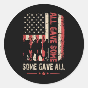 Sticker Rond Le Jour Du Mémorial Tout A Donné Certains Ont Donn