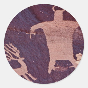 Sticker Rond Le journal Rock, Utah, États-Unis