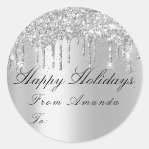 Sticker Rond Le Joyeux Noël de à des vacances suscitent le