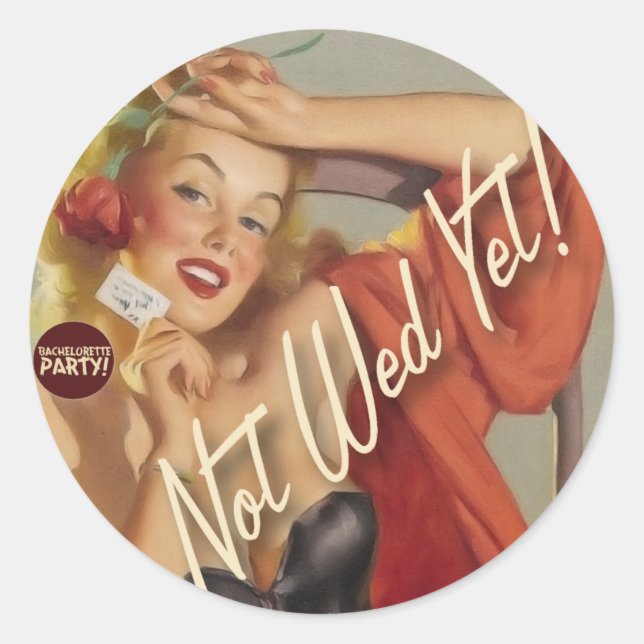 Sticker Rond Le Kitsch Bitsch : Pas Encore Mal ! (Devant)