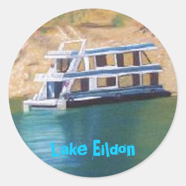 Sticker Rond Le lac Eildon (Devant)