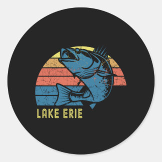 Sticker Rond Le Lac Érié Avec Une Promenade Pour Le Lac Érié
