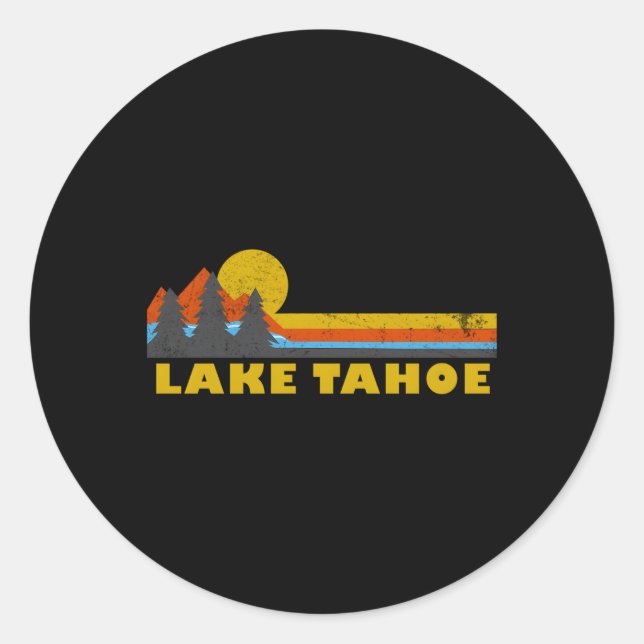 Sticker Rond Le lac Tahoe (Devant)
