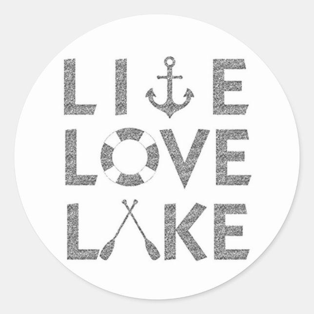 STICKER ROND LE LAC VIVE (Devant)
