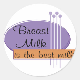 Sticker Rond Le Lait Du Sein Est Le Meilleur Lait