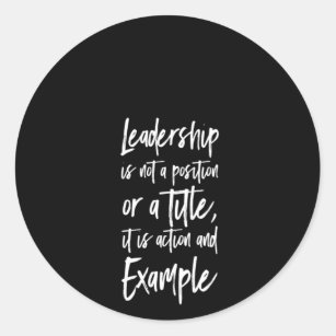 Sticker Rond le leadership est un exemple