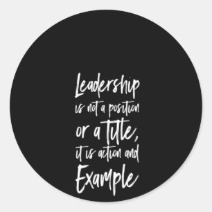 Sticker Rond le leadership est un exemple