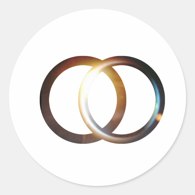 Sticker Rond Le lever du soleil de Vesica Piscis (Devant)