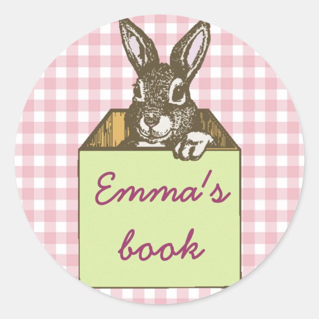 Sticker Rond Le livre d'Emma (Devant)